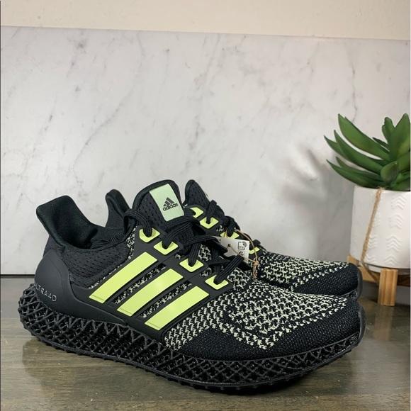 adidas Ultra 4D Black Almost Lime - Picture 9 of 10